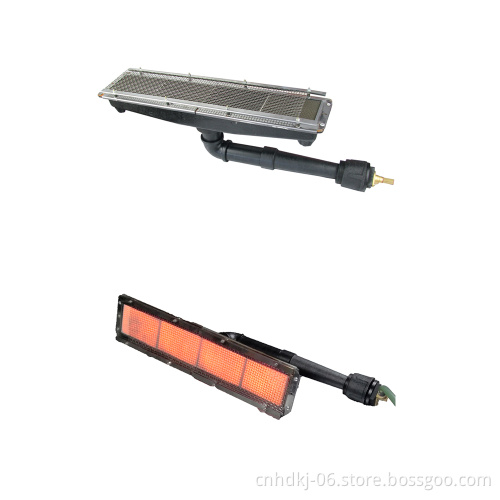 Industrial infrared ceramic catalytic gas burner kit with ignition pin,electric pulse igniter and solenoid valve